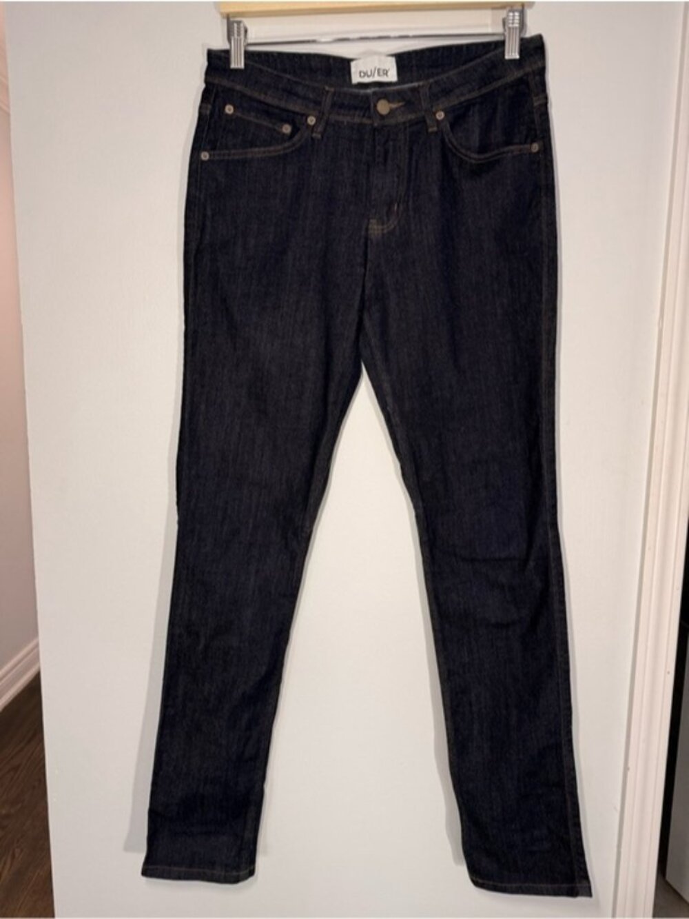 DU/ER Women's Straight Leg Jeans - Dark Indigo